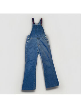 Vintage 90s Tommy Jeans Kelly Overalls Spell-Out Strap/Flare Leg - Size Large
